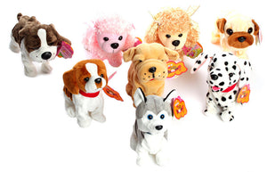 Walk and Bark Sound Controlled Shar Pei Stuffed Animal Plush Toy-Stuffed Animals-Shar Pei, Stuffed Animal-B-3
