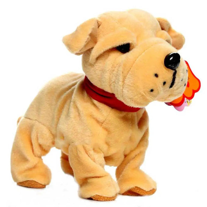 Walk and Bark Sound Controlled Shar Pei Stuffed Animal Plush Toy-Stuffed Animals-Shar Pei, Stuffed Animal-B-1