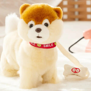 Walk, Wag and Talk Interactive Akita Inu Stuffed Animal Plush Toy-Stuffed Animals-Akita, Stuffed Animal-USB Charge C-3