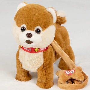Walk, Wag and Talk Interactive Pomeranian Stuffed Animal Plush Toy-Stuffed Animals-Pomeranian, Stuffed Animal-USB Charge D-3