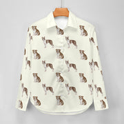 Watercolor Chocolate Red Boston Terriers Women's Shirt - 9 Colors-Apparel-Apparel, Boston Terrier, Dog Mom Gifts, Shirt-13