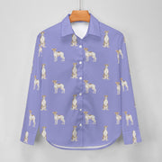 Watercolor Elegance Brindle Whippets Women's Shirt-Apparel-Apparel, Dog Mom Gifts, Greyhound, Shirt, Whippet-31