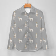 Watercolor Elegance Brindle Whippets Women's Shirt-Apparel-Apparel, Dog Mom Gifts, Greyhound, Shirt, Whippet-34