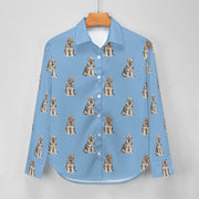 Watercolor German Shepherd Puppies Women's Shirt-Apparel-Apparel, Dog Mom Gifts, German Shepherd, Shirt-17