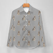 Watercolor German Shepherd Puppies Women's Shirt-Apparel-Apparel, Dog Mom Gifts, German Shepherd, Shirt-38