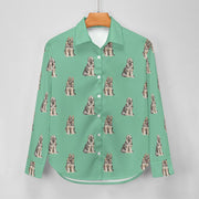 Watercolor German Shepherd Puppies Women's Shirt-Apparel-Apparel, Dog Mom Gifts, German Shepherd, Shirt-40