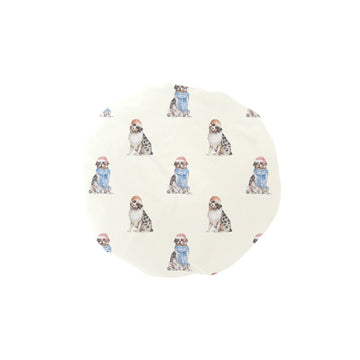 Watercolor Merriment Australian Shepherds Christmas-Ivory2-ONE SIZE-1