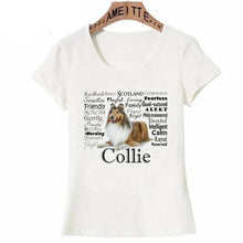 Load image into Gallery viewer, Why I Love My Collie Womens T ShirtApparelWhiteS