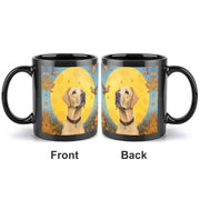 Yellow Labrador with Autumn Sun Coffee Mug-2
