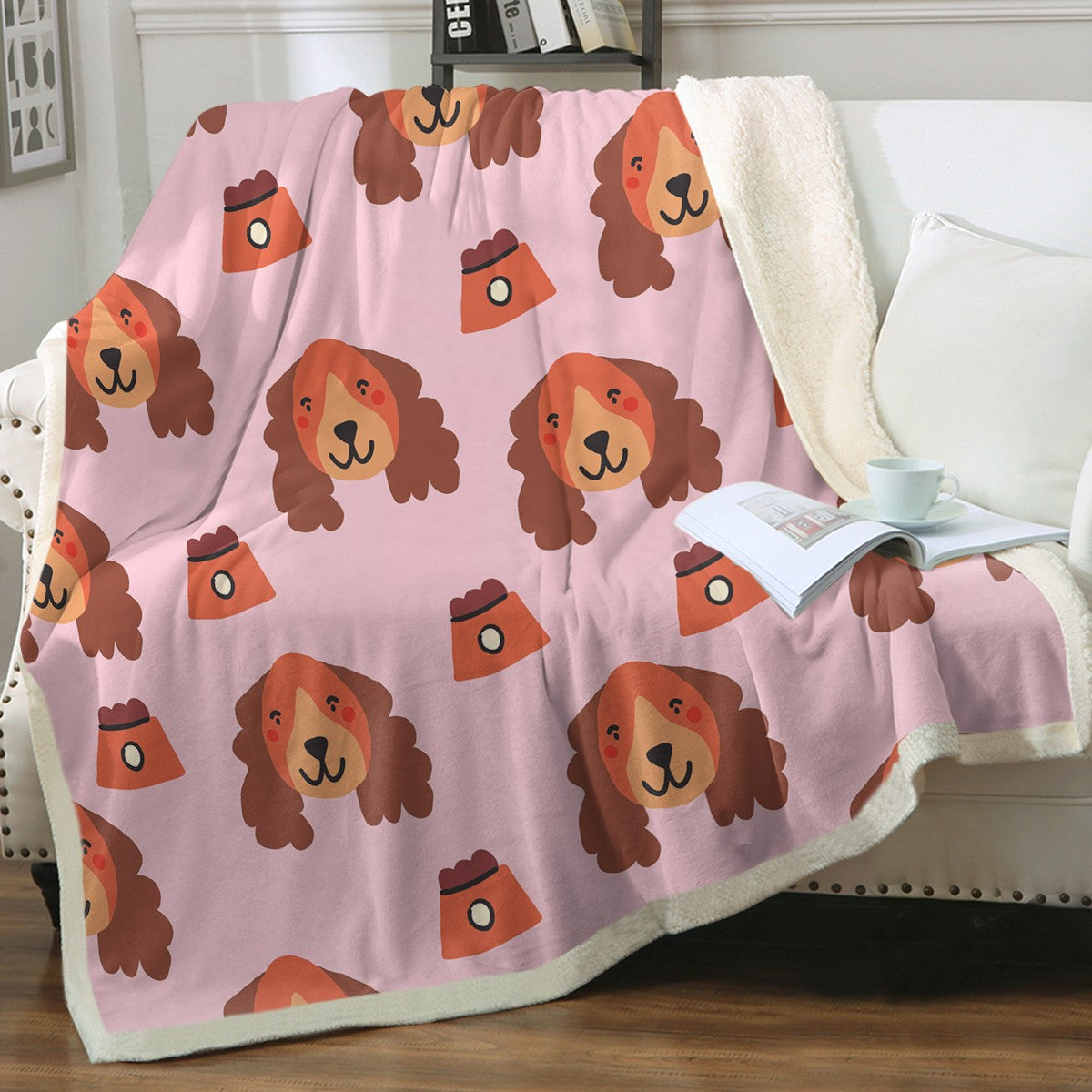 Yes I Love Cocker Spaniels Soft Warm Fleece Blankets Colors