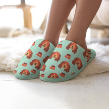 Load image into Gallery viewer, Yes I Love Cocker Spaniels Women&#39;s Cotton Mop Slippers-Accessories, Cocker Spaniel, Dog Mom Gifts, Slippers-12