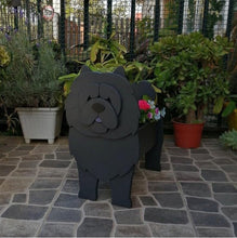 Load image into Gallery viewer, 3D Alaskan Malamute Love Small Flower Planter-Home Decor-Alaskan Malamute, Dogs, Flower Pot, Home Decor, Siberian Husky-Chow Chow - Black-6