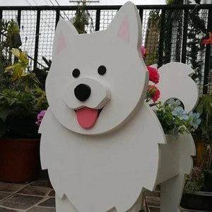 3D American Eskimo Dog Love Small Flower Planter-Home Decor-American Eskimo Dog, Dogs, Flower Pot, Home Decor-21