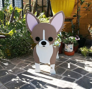 3D American Eskimo Dog Love Small Flower Planter-Home Decor-American Eskimo Dog, Dogs, Flower Pot, Home Decor-Chihuahua-8