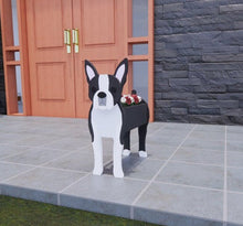 Load image into Gallery viewer, Image of a super cute 3d boston terrier flower planter