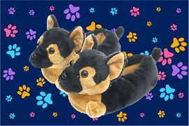 3D German Shepherd Love Warm Indoor Slippers-Footwear-Dogs, Footwear, German Shepherd, Slippers-5