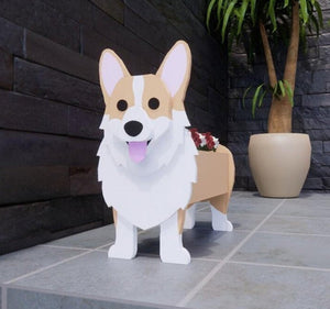 3D Jack Russell Terrier Love Small Flower Planter-Home Decor-Dogs, Flower Pot, Home Decor, Jack Russell Terrier-8