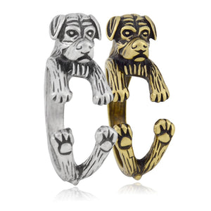 3D Saint Bernard Finger Wrap Rings-Dog Themed Jewellery-Dogs, Jewellery, Ring, Saint Bernard-7