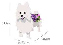 Load image into Gallery viewer, 3D White Pomeranian Love Small Flower Planter-Home Decor-Dogs, Flower Pot, Home Decor, Pomeranian-2