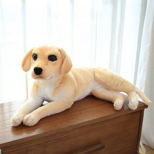 image of an adorable labrador stuffed animal plush toy - lying