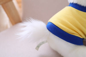 image of an adorable pomeranian stuffed animal plush toy - backview