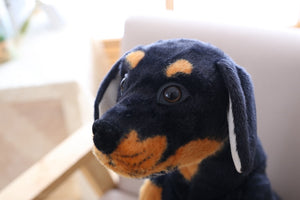 image of a rottweiler stuffed animal plush toy - face 