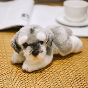 image of a schnauzer stuffed animal plush toy