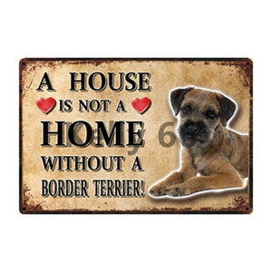 A House Is Not A Home Without A Basenji Tin Poster-Sign Board-Basenji, Dogs, Home Decor, Sign Board-10