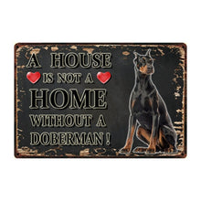 Load image into Gallery viewer, A House Is Not A Home Without A Border Collie Tin Poster-Sign Board-Border Collie, Dogs, Home Decor, Sign Board-10