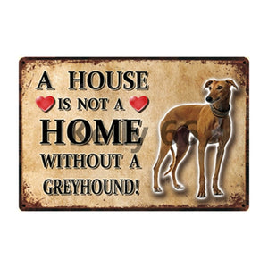 A House Is Not A Home Without A Doberman Pinscher Tin Poster-Sign Board-Doberman, Dogs, Home Decor, Sign Board-24
