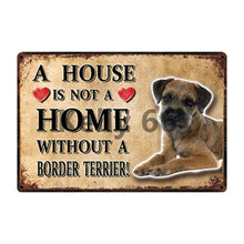 Load image into Gallery viewer, A House Is Not A Home Without A Japanese Chin Tin Poster-Sign Board-Dogs, Home Decor, Japanese Chin, Sign Board-7