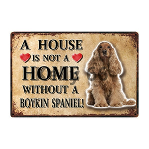 A House Is Not A Home Without A Scottish Terrier Tin Poster-Sign Board-Dogs, Home Decor, Scottish Terrier, Sign Board-17