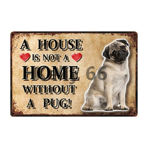 A House Is Not A Home Without A Vizsla Tin Poster-Sign Board-Dogs, Home Decor, Sign Board, Vizsla-19