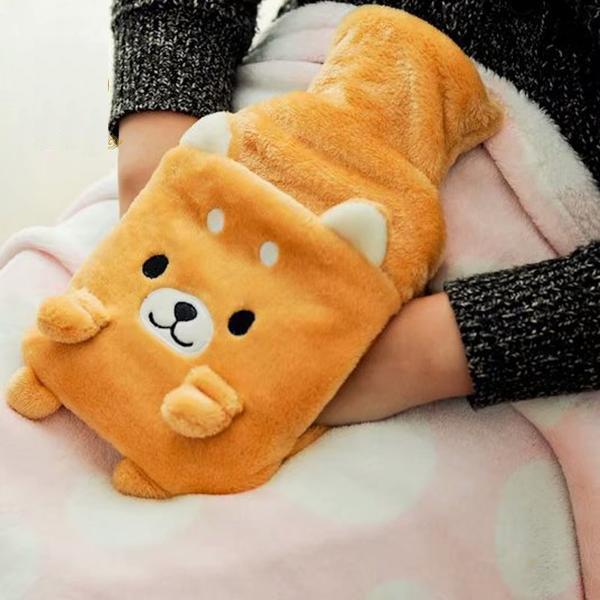 Akita / Shiba Inu Love Hot Water Bottle Plush Hand WarmerHome Decor