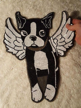 Load image into Gallery viewer, Angel French Bulldog Sequinned Handmade Patch