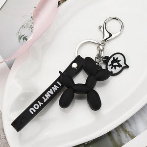 Balloon Poodle Love KeychainsAccessories