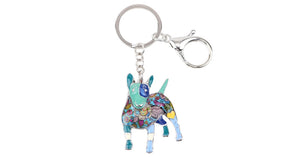 Beautiful Bull Terrier Love Enamel Keychains-Accessories-Accessories, Bull Terrier, Dogs, Keychain-9