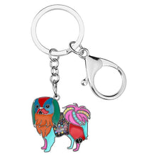 Load image into Gallery viewer, Beautiful Japanese Chin Love Enamel Keychains-Accessories-Accessories, Dogs, Japanese Chin, Keychain-Multicolor-1