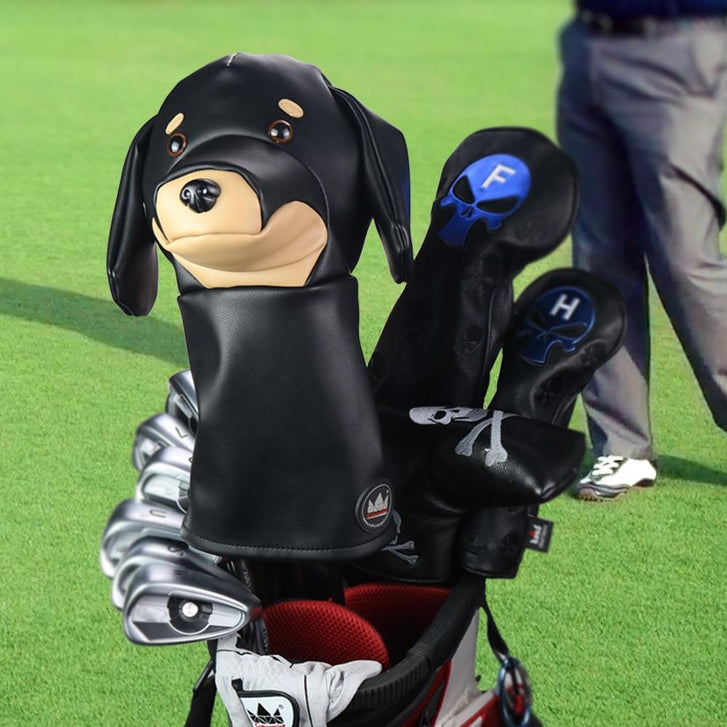 Best Friends Dachshund and Boston Terrier Golf Driver Club CoversHome Decor