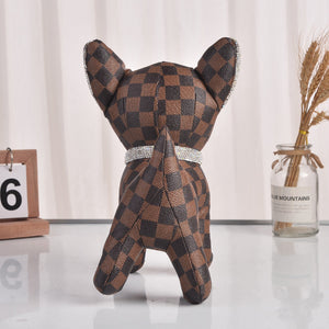 Blingy French Bulldog PU Leather Statue-Home Decor-Dogs, French Bulldog, Home Decor, Statue-15