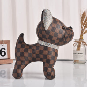Blingy French Bulldog PU Leather Statue-Home Decor-Dogs, French Bulldog, Home Decor, Statue-17
