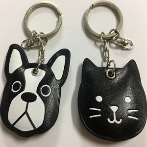 Boston Terrier Love PU Leather Keychain-Accessories-Accessories, Boston Terrier, Dogs, Keychain-3