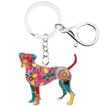 Load image into Gallery viewer, Image of a multicolor boxer keychain