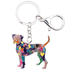 Image of a boxer keychain in the color purple