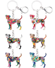 Load image into Gallery viewer, Image of six boxer keychains in different colors made of enamel