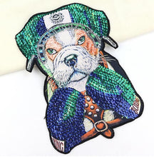 Load image into Gallery viewer, Boxing English Bulldog Embroidered Sew-on PatchApparel