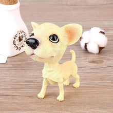 Load image into Gallery viewer, Image of a cutest fawn Chihuahua bobblehead standing on the floor