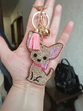 Load image into Gallery viewer, Blingy Chihuahua Stone-Studded Keychains-Accessories-Accessories, Chihuahua, Dogs, Keychain-6