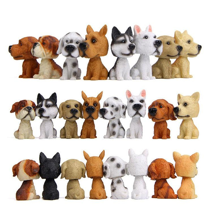 Chocolate Labrador Miniature Car BobbleheadCar