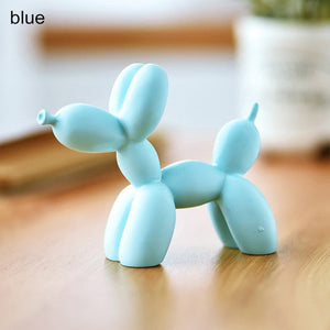 Colorful Balloon Poodle Resin Figurines-Home Decor-Dogs, Figurines, Home Decor, Poodle-Blue-8